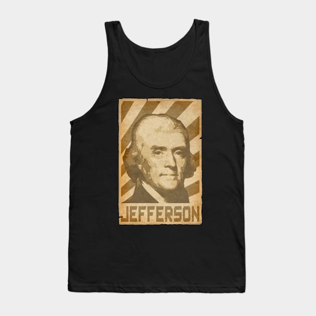 Thomas Jefferson Retro Propaganda Tank Top by Nerd_art